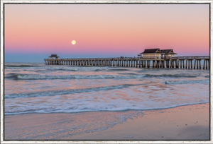 Pastel Pier Moonset