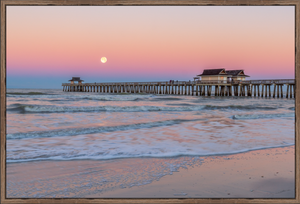 Pastel Pier Moonset