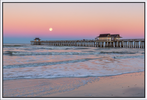 Pastel Pier Moonset