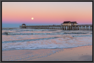 Pastel Pier Moonset